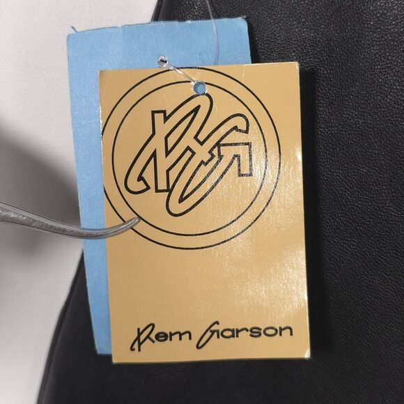 NWT Rem Garson Size 8 Pants Women’s GENUINE LEATHER Black Bootcut 90s VINTAGE - Picture 12 of 12